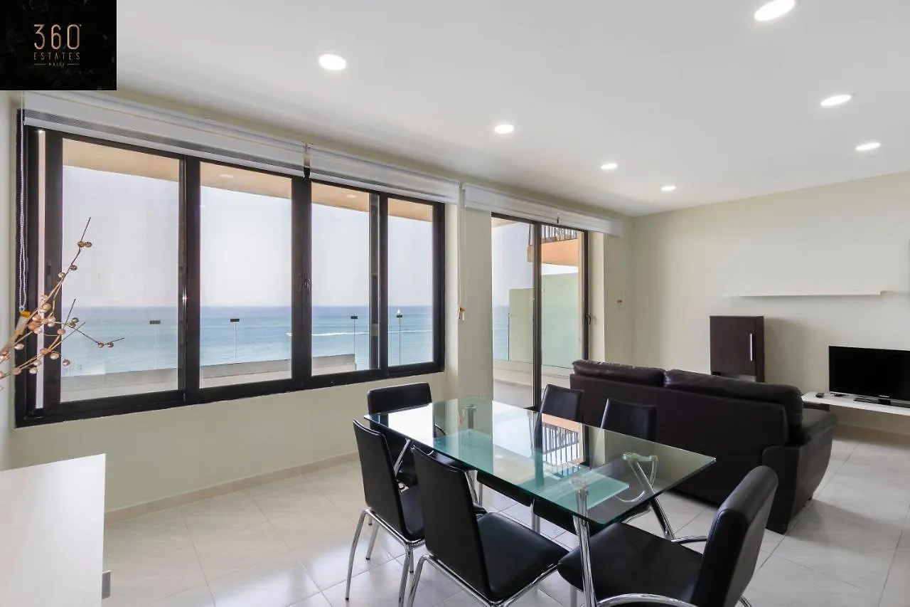 Unique Seafront 3Br, Sliema Beach - Ac & Wifi By 360 Estates 0*,  Malta