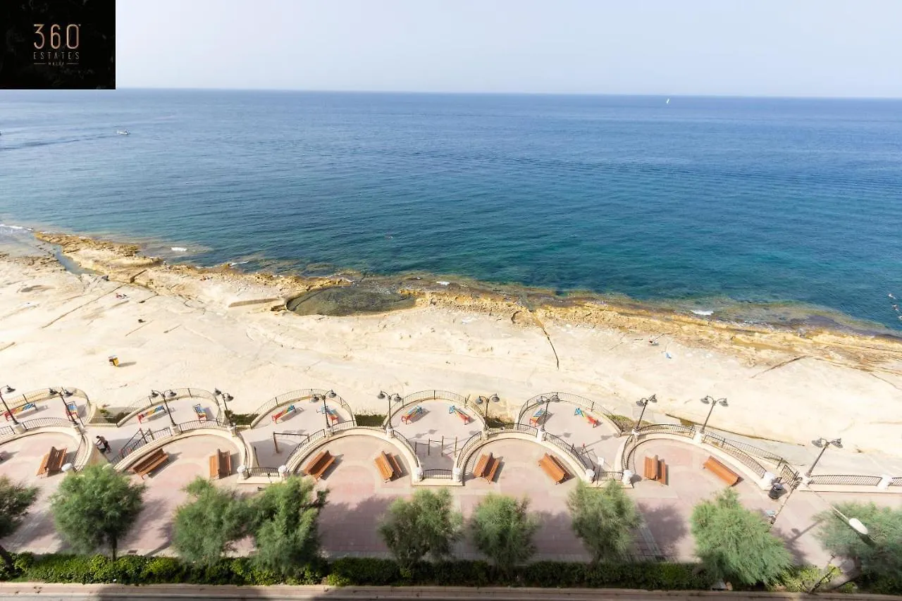 Apartment Unique Seafront 3Br, Sliema Beach - Ac & Wifi By 360 Estates