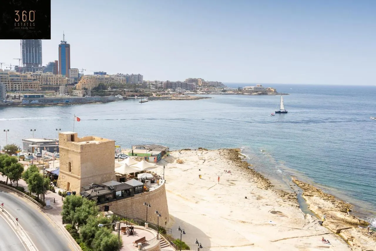Apartment Unique Seafront 3Br, Sliema Beach - Ac & Wifi By 360 Estates