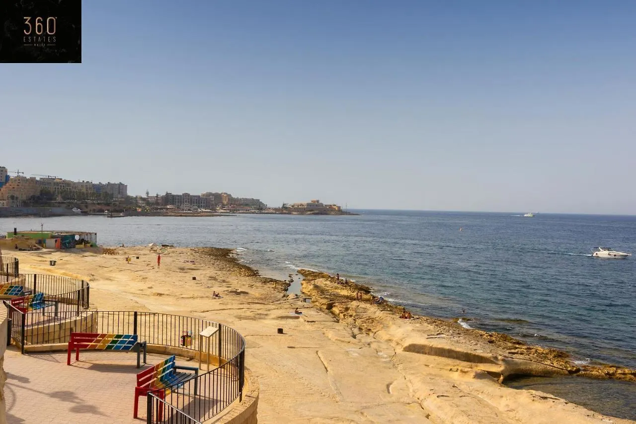 Unique Seafront 3Br, Sliema Beach - Ac & Wifi By 360 Estates Malta
