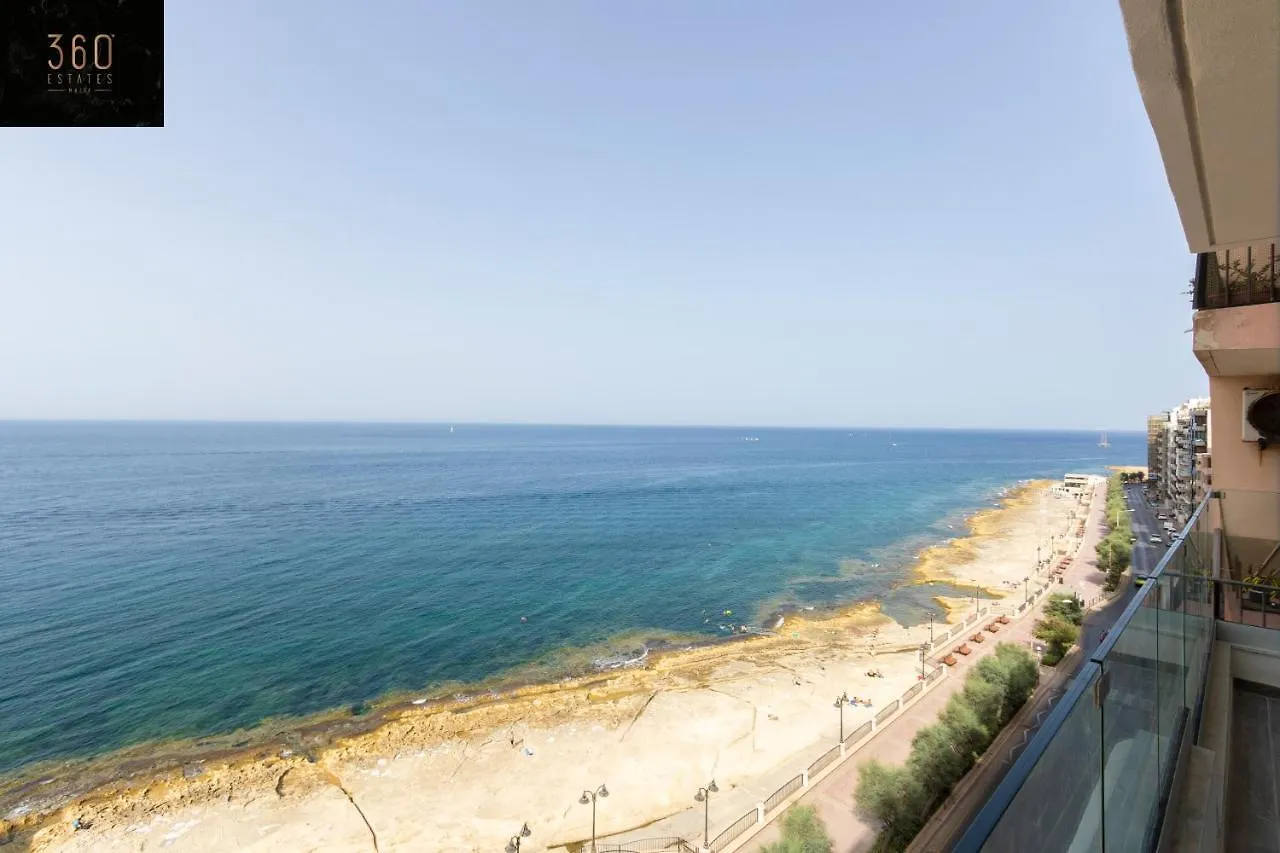 Apartmán Unique Seafront 3Br, Sliema Beach - Ac & Wifi By 360 Estates